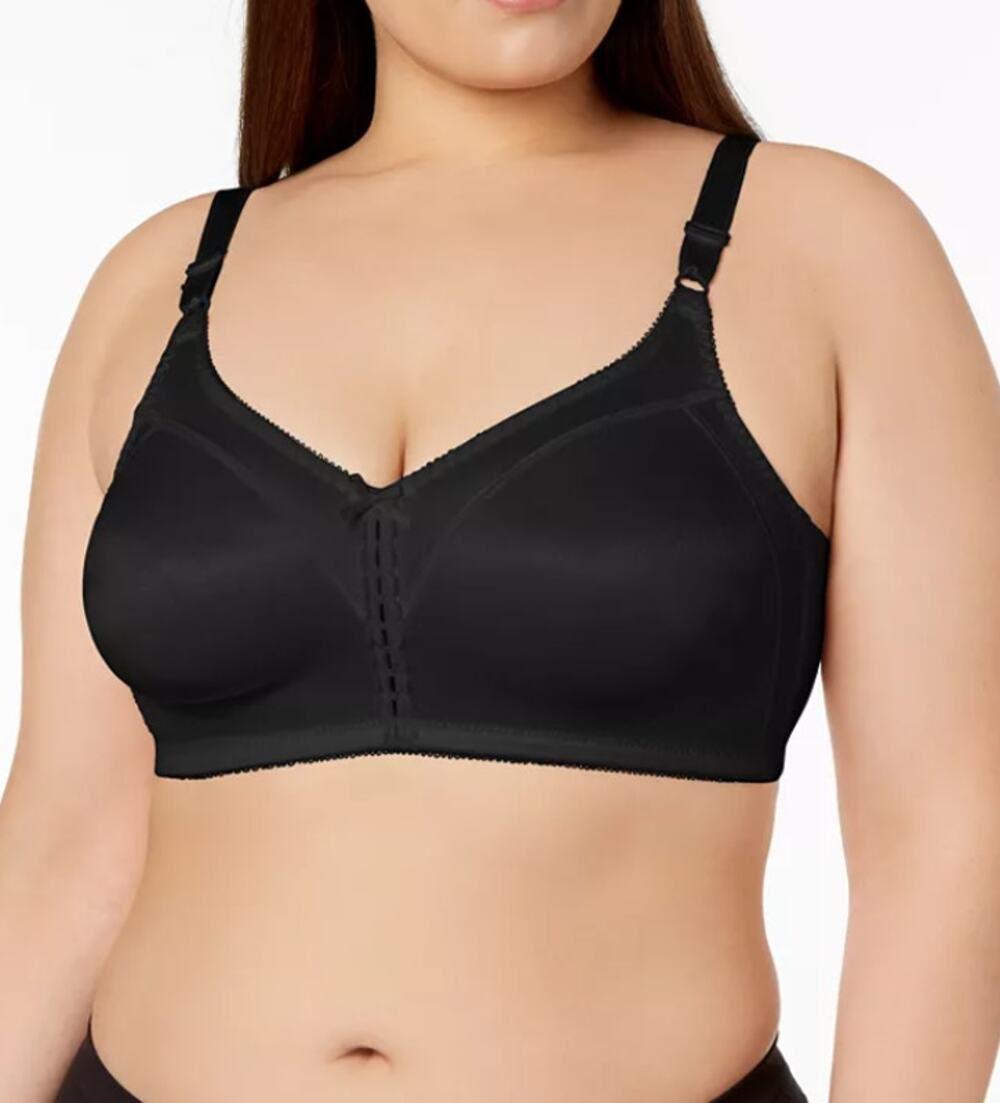 Bali Double Support Tailored Wireless Lace Up Front Bra 3820 Sz 42D NWT